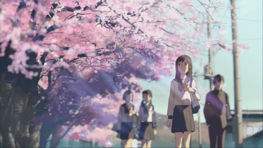 23 Khung Cảnh Hoa Anh Đào Trong Gió Anime Nhật Bản, Hoa Anh Đào